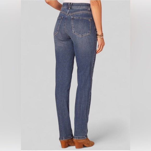 Democracy "Ab"solution Patriot Straight Leg Jeans – Size 10, NWT - Picture 8 of 10